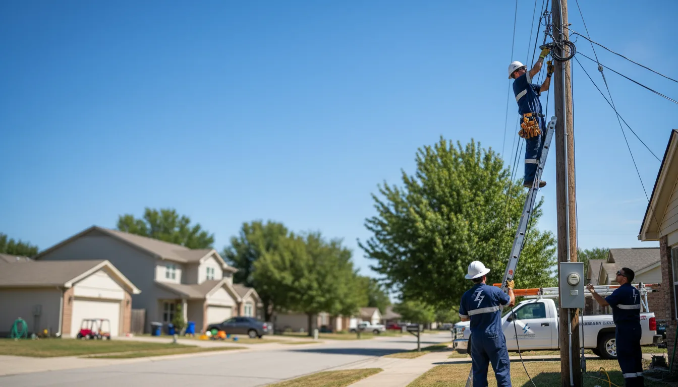 Residential electrician providing installation services in West Chester, IA